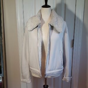 Athleta Cream Soft Jacket Size Med